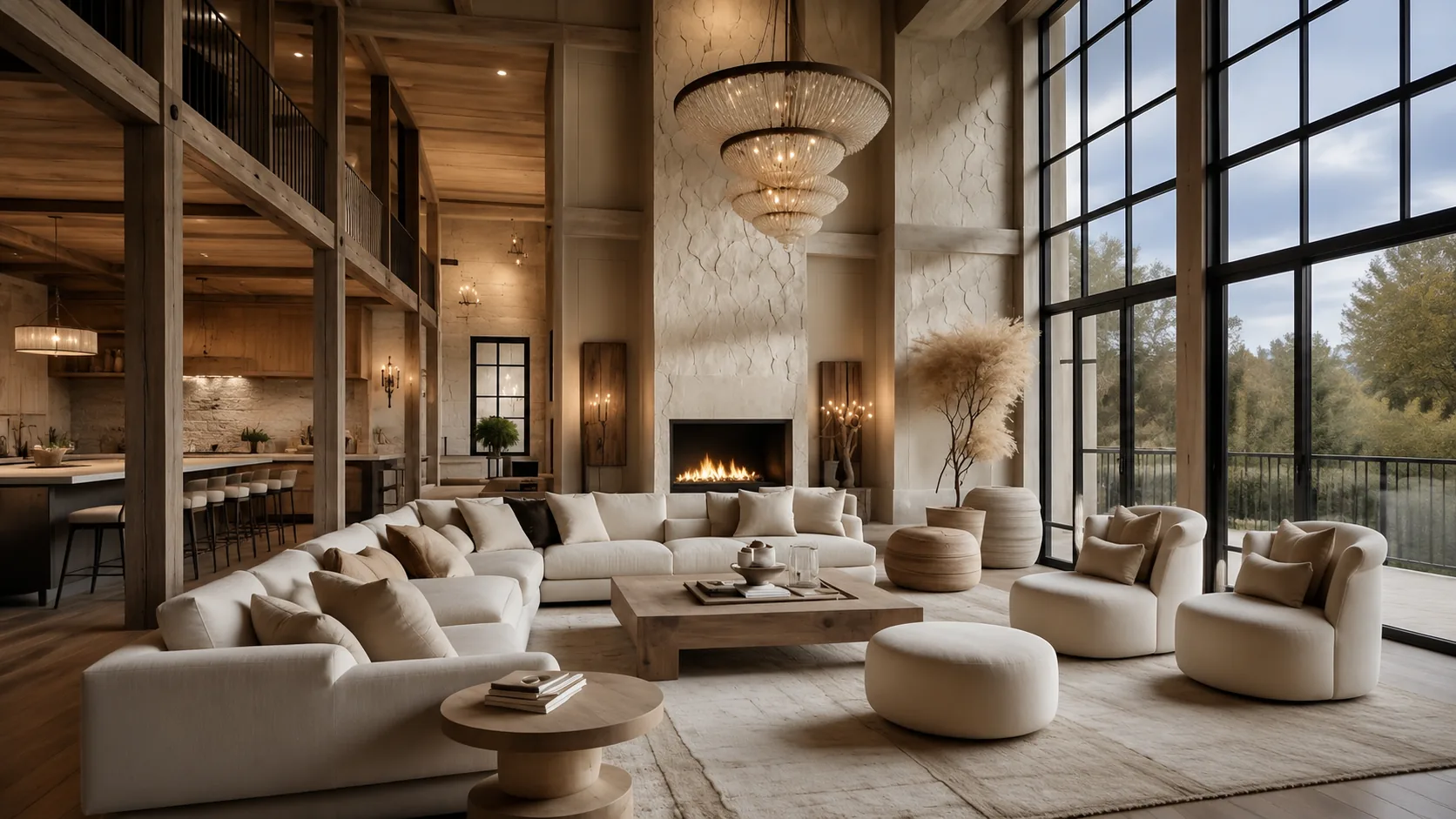 A serene, well-tended great room