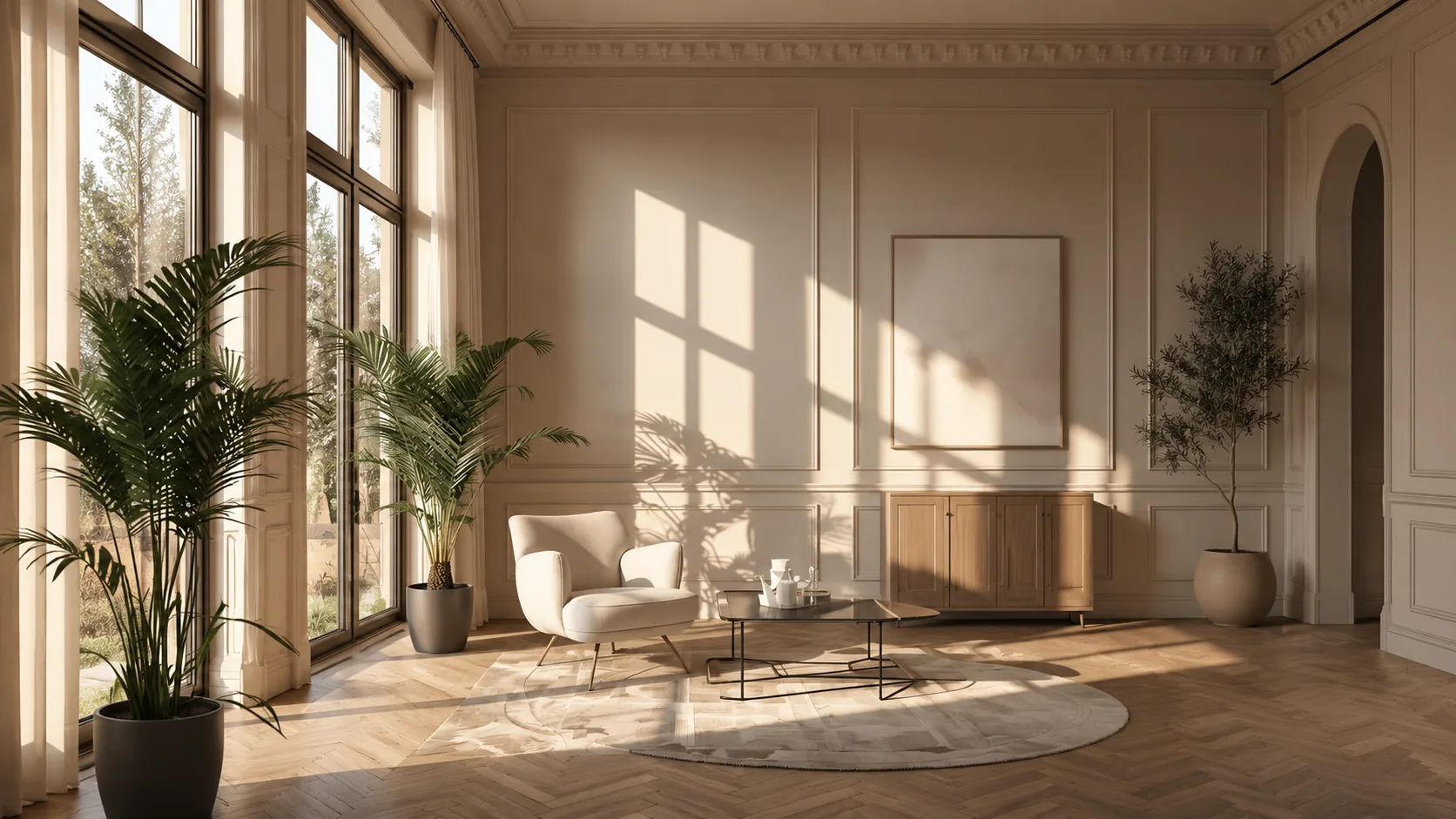 Light in a quiet room